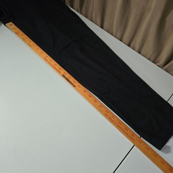 Fabletics The High Size Chinos Mens 34x32 (Fits‎ 34x29) Black Stretch Tapered - Picture 9 of 11